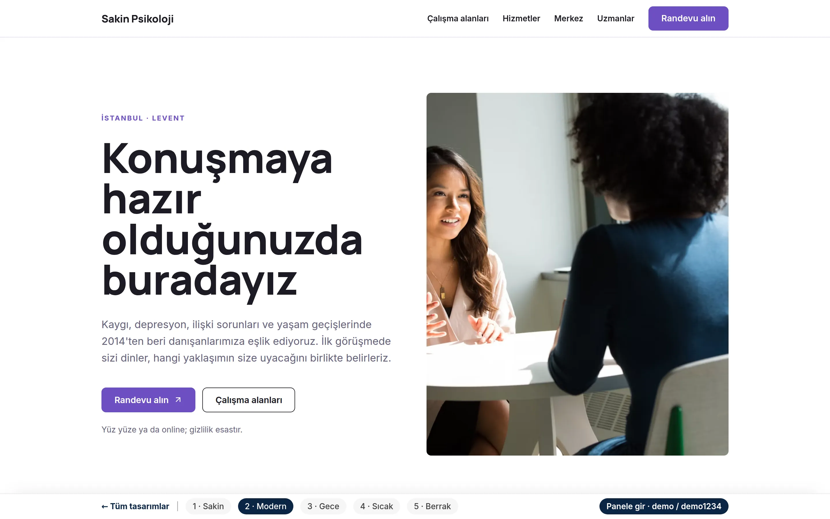 Tasarım 2 — Modern